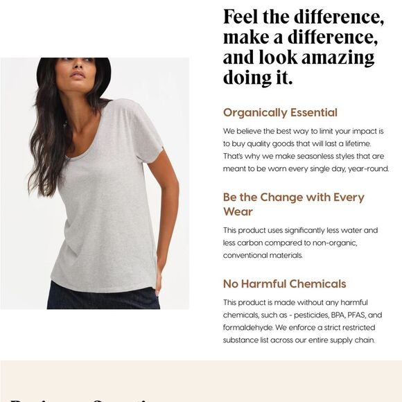 MATE The Label  Organic Cotton Waffle Cropped Top  medium - Picture 5 of 5